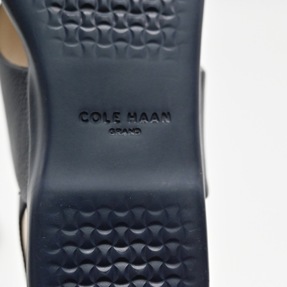 NEW COLE HAAN Navy Grand Ambition Flat Sandal #956 - Picture 8 of 11